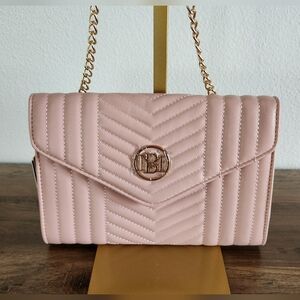 NWT Pink Quilted Chain Shoulder Bag